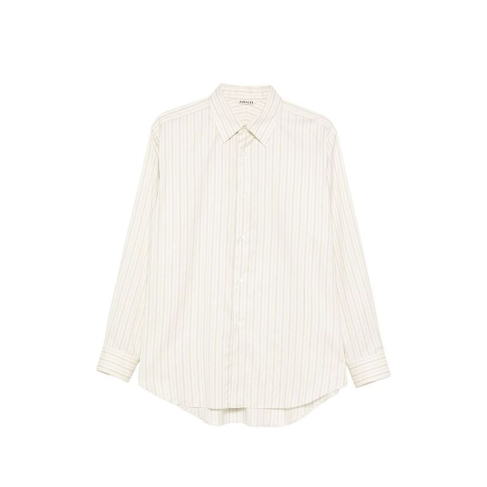 Auralee Men Cotton And Silk Shirt